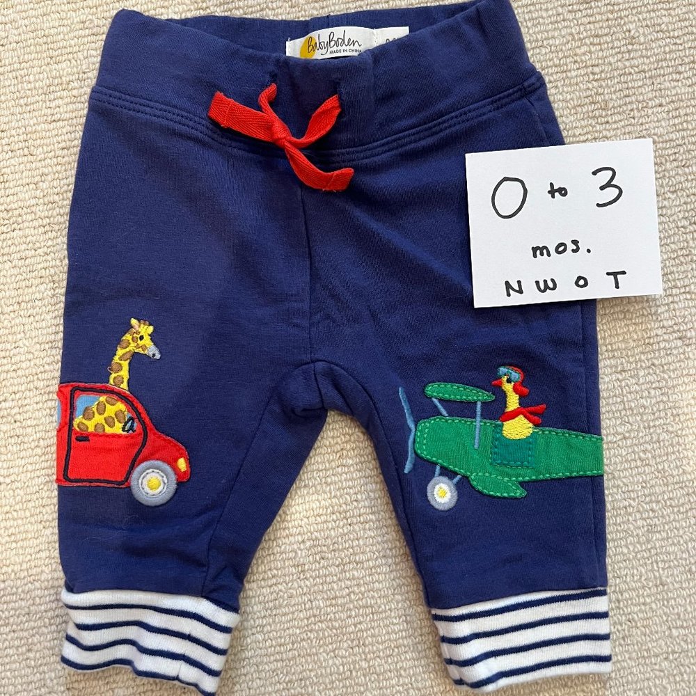 Baby Boden Aplique Pants NWOT